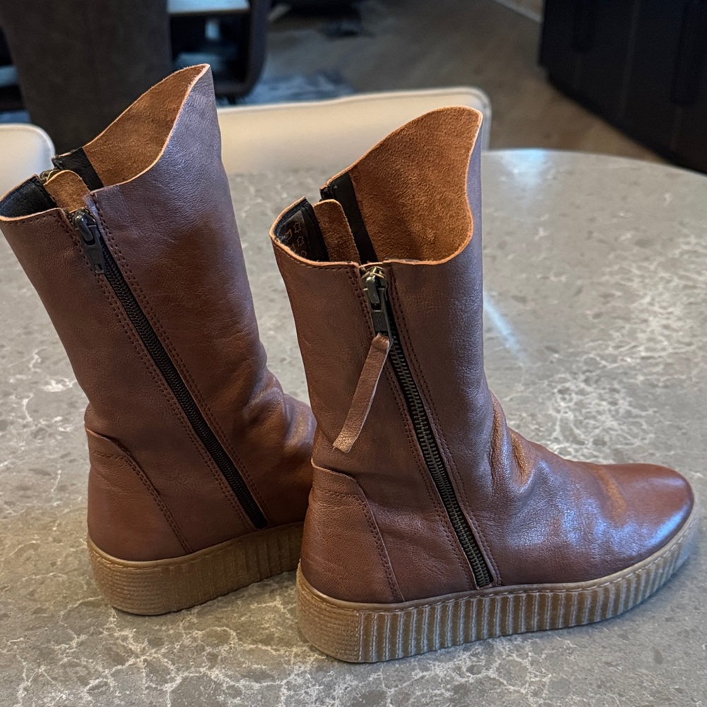 Eric Michael Brown Moto Boots